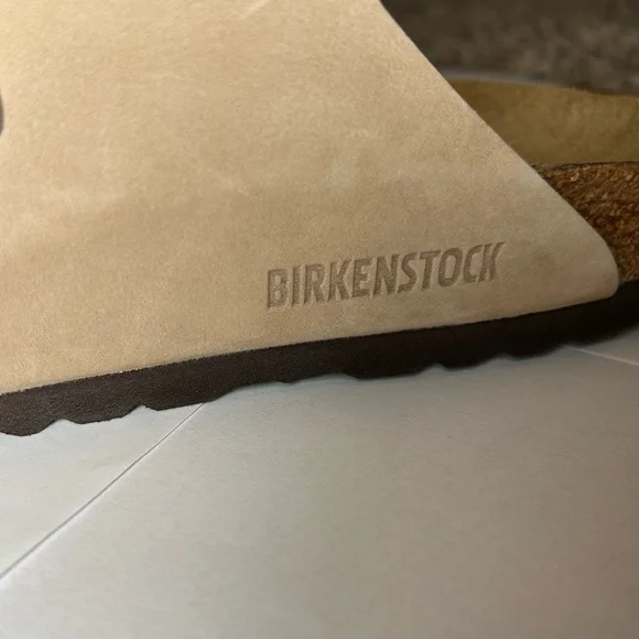 NWT🌷(37) Birkenstock Big Buckle Arizona Oiled Leather Tobacco Brown Sandals - Picture 7 of 8